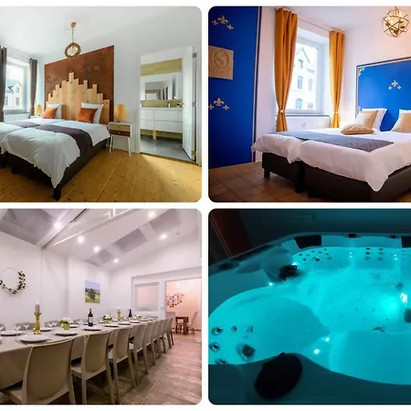 Zythogite, 23 Personnes, 9 Chambres, 6 Salles De Bain, Bbq, Jacuzzi, Jardin, Billard Tintigny