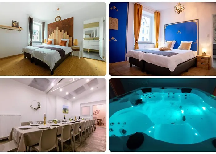 Zythogite, 23 Personnes, 9 Chambres, 6 Salles De Bain, Bbq, Jacuzzi, Jardin, Billard Tintigny